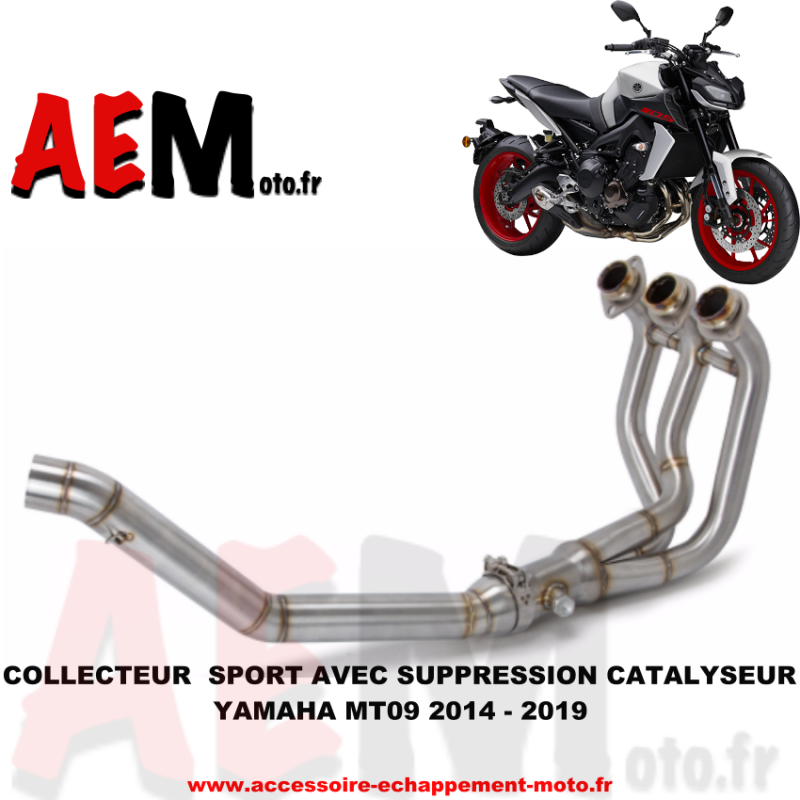 Collecteur Sport Yamaha MT09 2014 - 2019