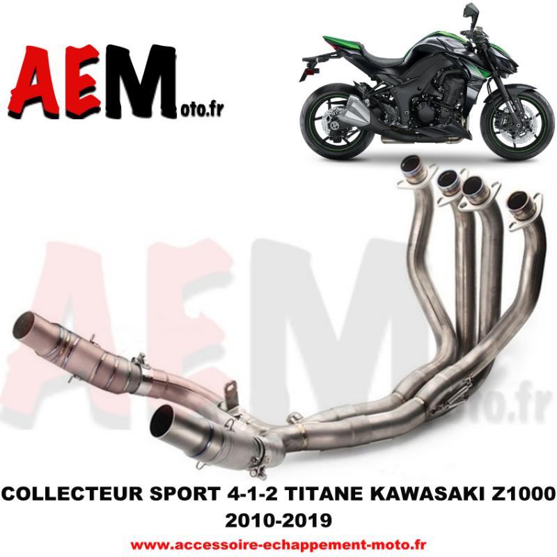 Collecteur sport TITANE Kawasaki Z1000 2010 - 2019