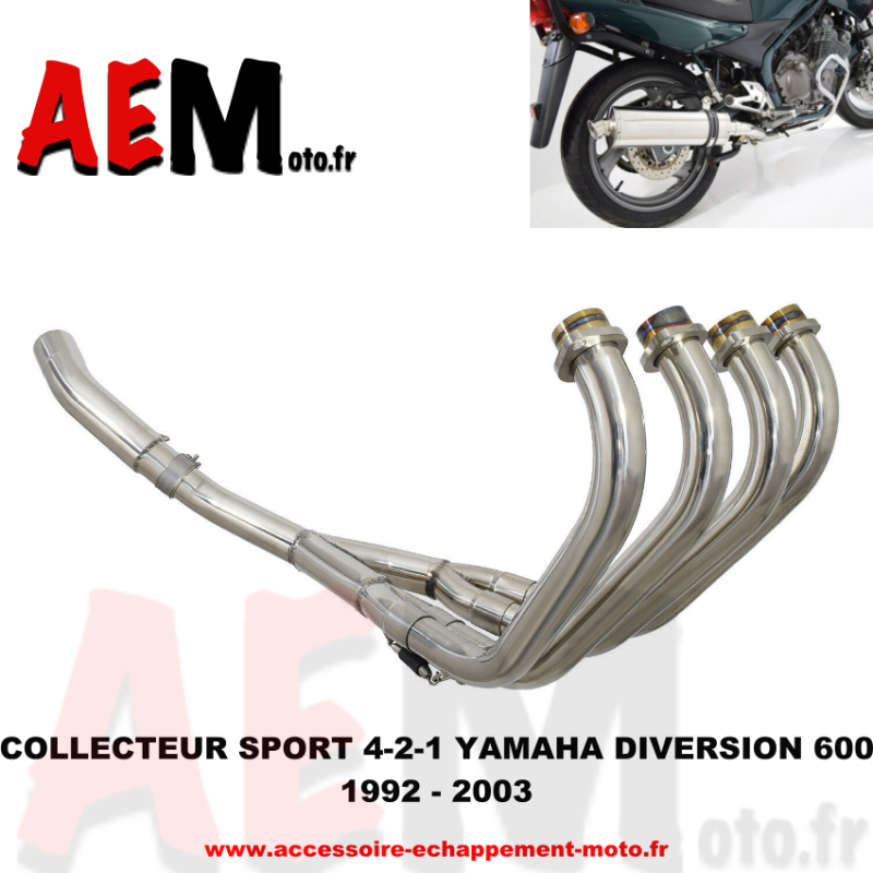 Collecteur d'échappement sport Yamaha XJ 600 1992 - 2003