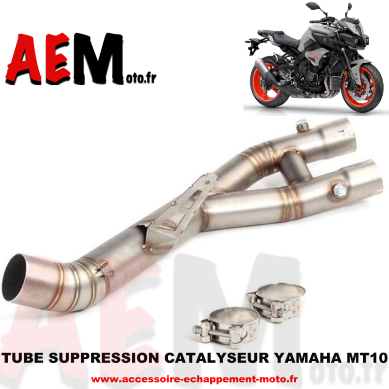 Tube suppression catalyseur Yamaha MT-10 2016 - 2019