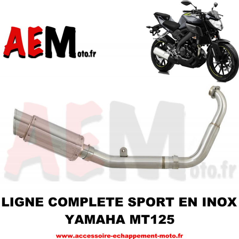 Ligne complète sport Yamaha MT 125 2014 - 2019