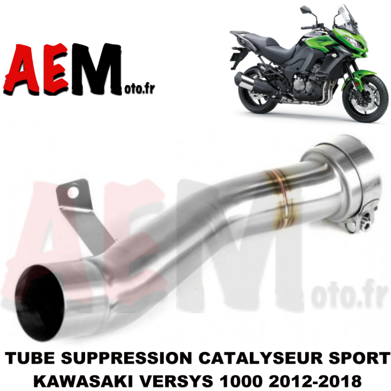 Tube suppression catalyseur Kawasaki Versys 1000 2012 - 2018