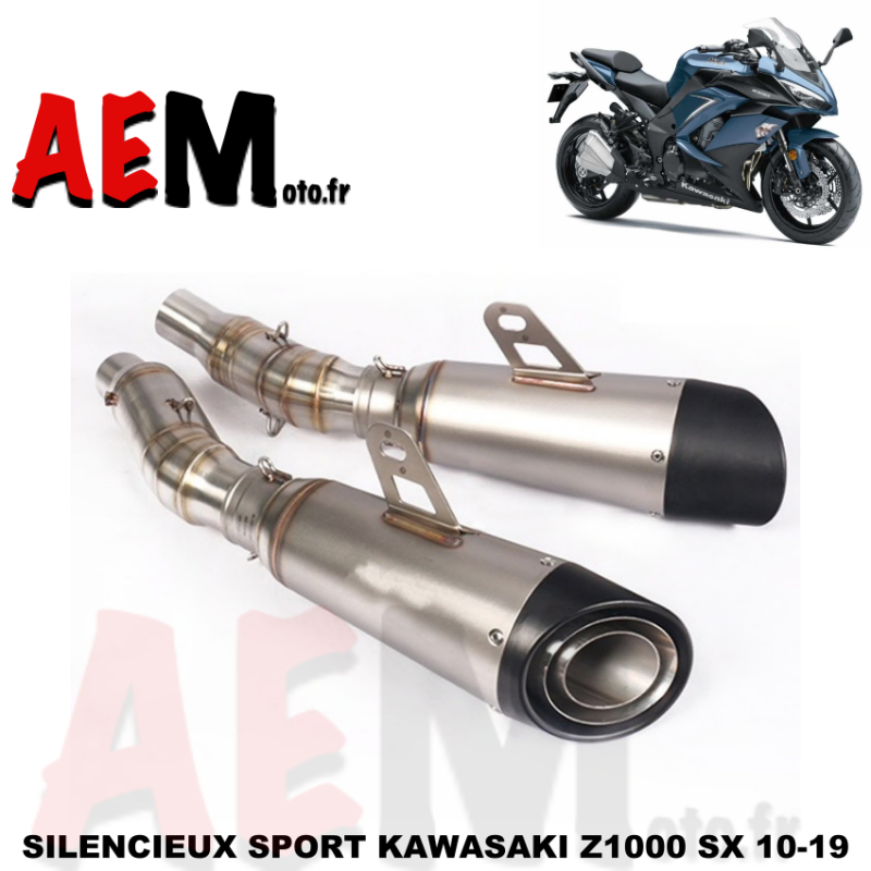 Silencieux arrière Sport en inox KAWASAKI Z1000 SX 2010 - 2019