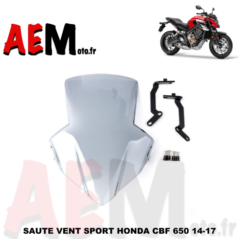 Bulle transparente Honda CBF 650 2014 - 2017