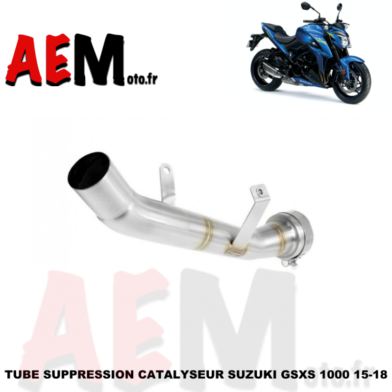 Tube suppression catalyseur Suzuki GSX-S 1000 2015 - 2018