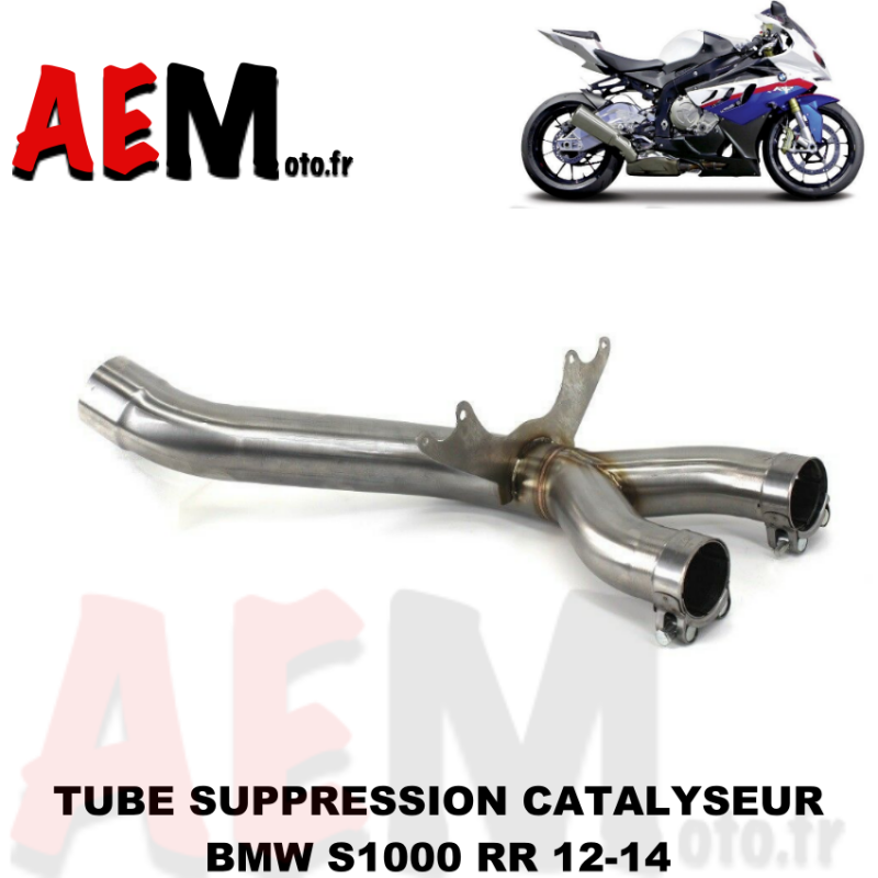 Tube suppression catalyseur BMW S 1000 RR 2012 - 2014