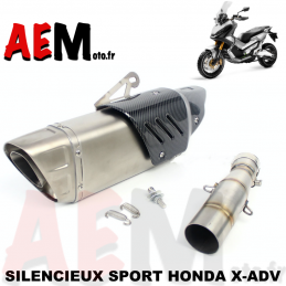 Silencieux sport inox Honda...