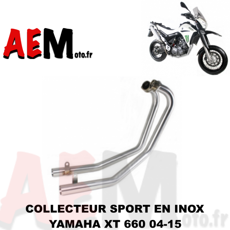 Collecteur sport en inox Yamaha XT 660 04-15