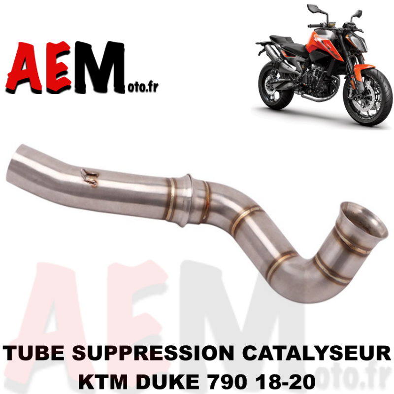 Tube de suppression catalyseur KTM DUKE 790 18-20