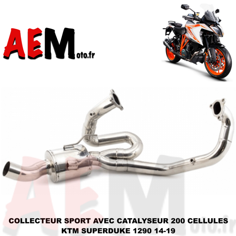 Collecteur avec catalyseur sport KTM Superduke 1290 2014-2019