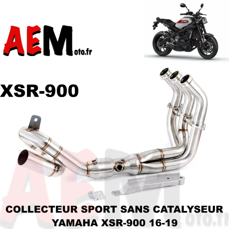 Collecteur sport inox Yamaha XSR 900 16-19