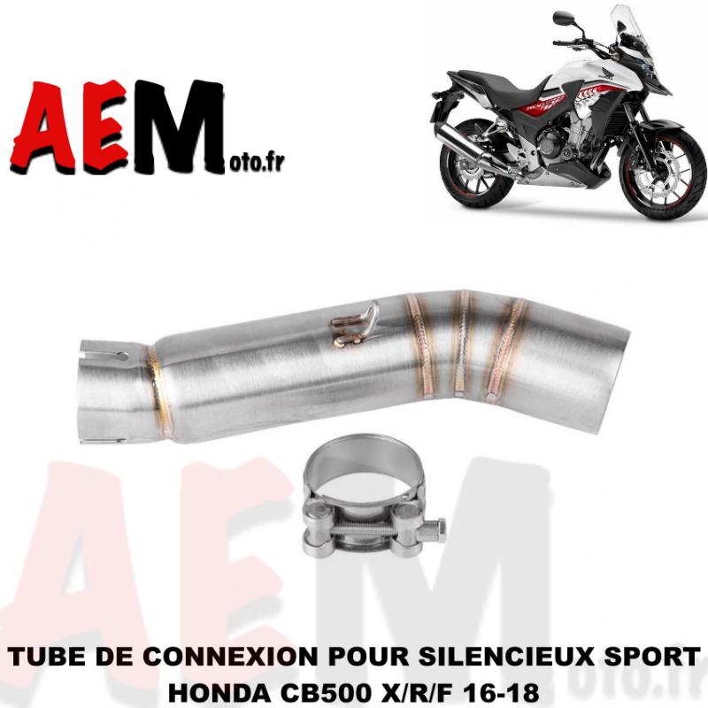 Tube de connexion silencieux sport Honda CB 500 X/R/F 16/18