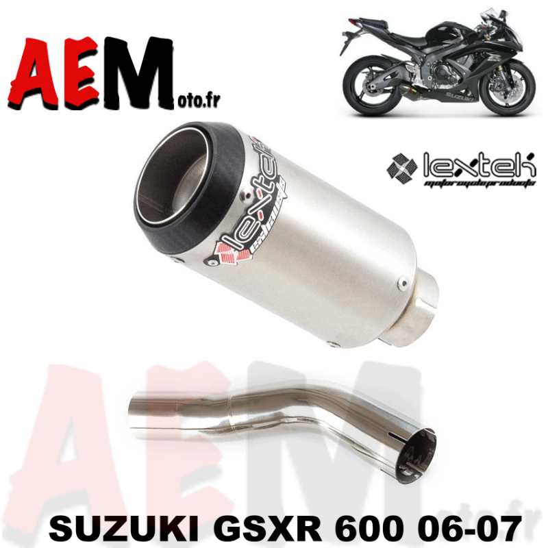 Silencieux LEXTEK sport Suzuki GSXR 600 06-07