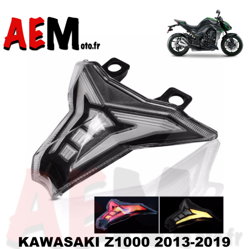 Feux arrière à led avec clignotant led Kawasaki Z1000 2013-2019