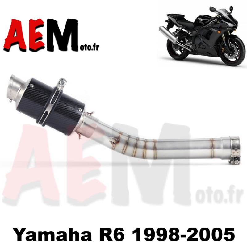 Silencieux carbone Yamaha R6 1998-2005