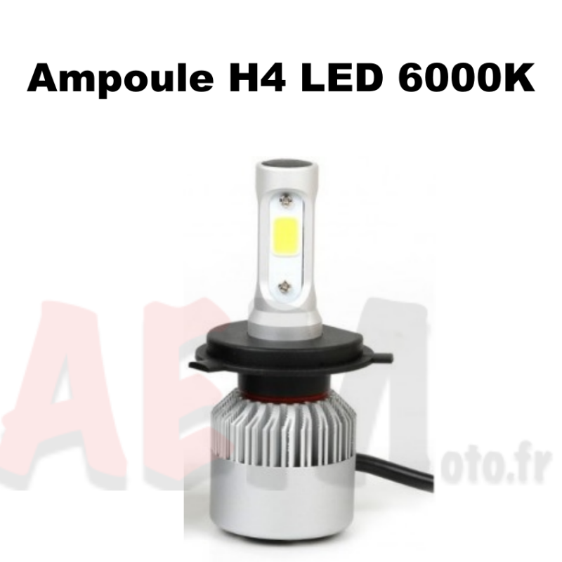 Ampoule H4 led avec ventilation 6000k