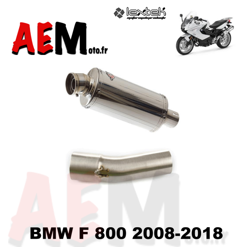 Echappement inox sport LEXTEK BMW F 800 2008-2018