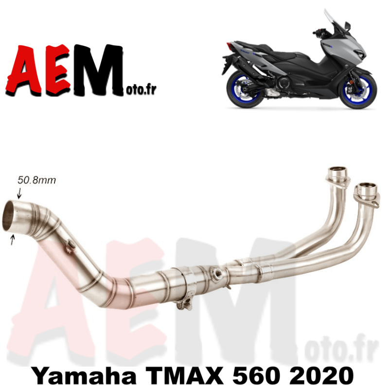 Collecteur sport inox sans catalyseur Yamaha Tmax 560 2020