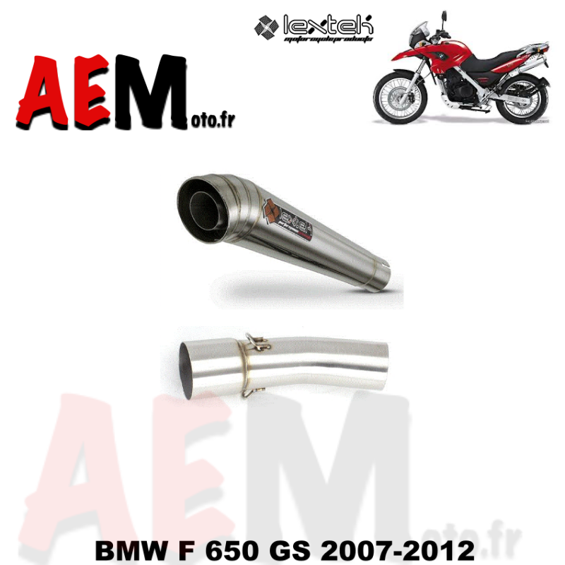 Echappement LEXTEK sport BMW F 650 GS 2007-2012