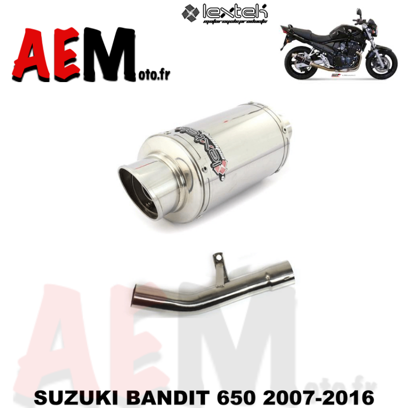 Echappement sport LEXTEK SUZUKI BANDIT 650 2007-2016